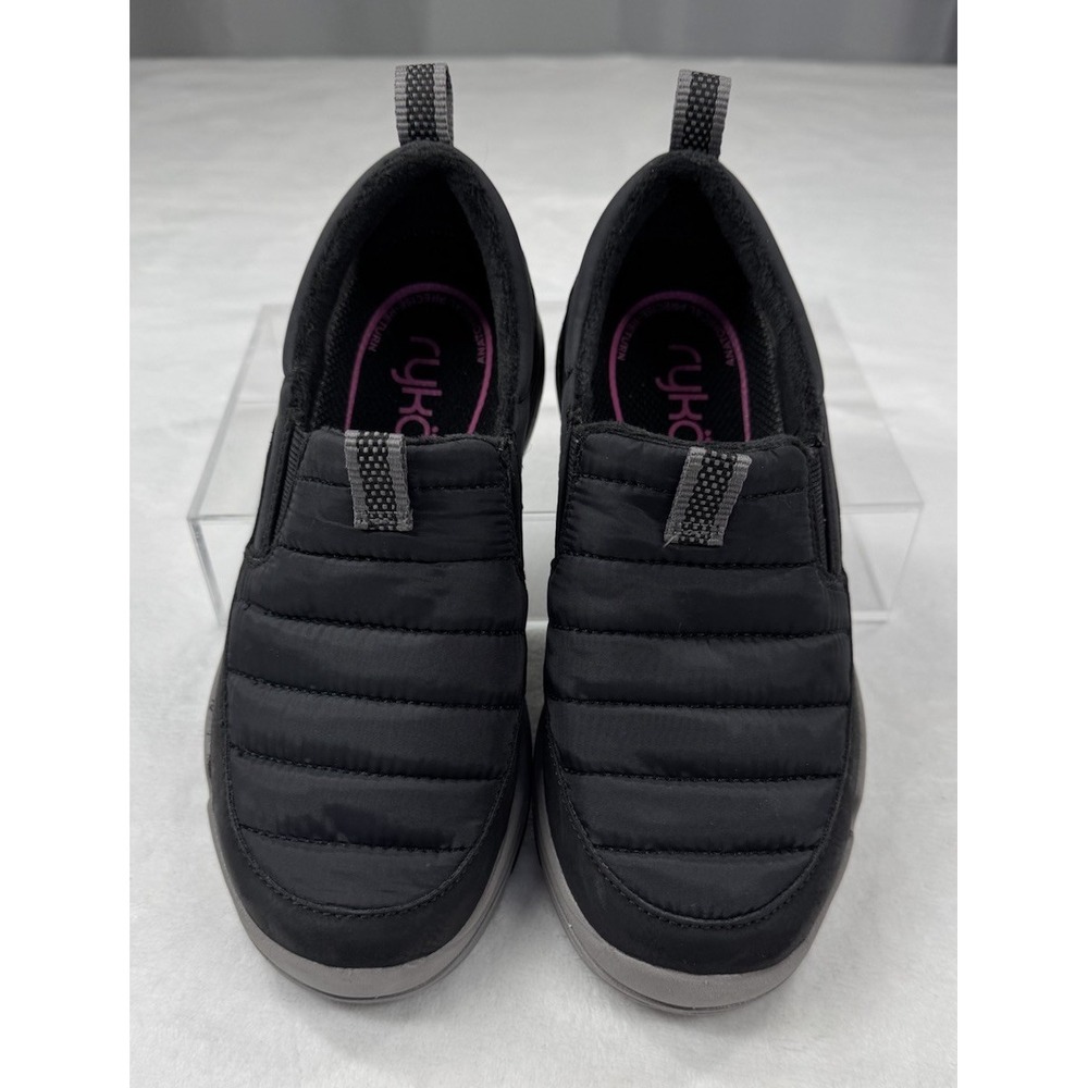 Ryka‎ Slip-on Ava Women's 5 Black Water-repellent Sneakers Quilted Comfort